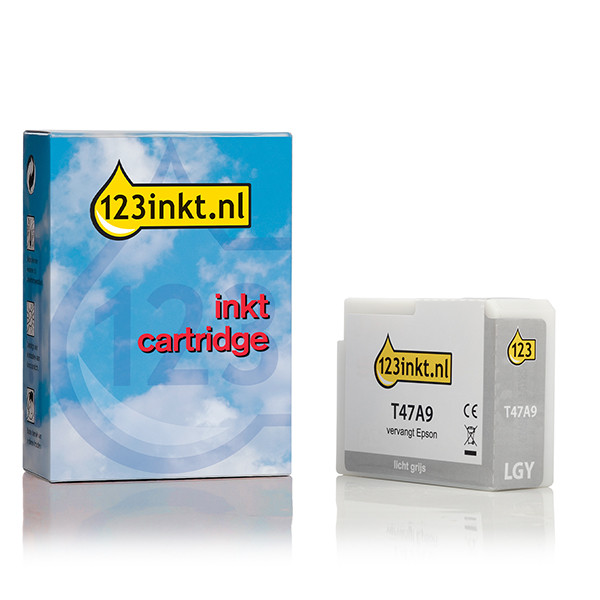 Epson T47A9 inktcartridge licht grijs (123inkt huismerk)  C13T47A900C 083525 - 1