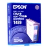 Epson T489 inktcartridge licht cyaan / cyaan (origineel)