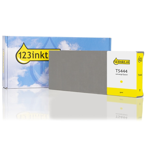 Epson T5444 inktcartridge geel hoge capaciteit (123inkt huismerk) C13T544400C 025571 - 1