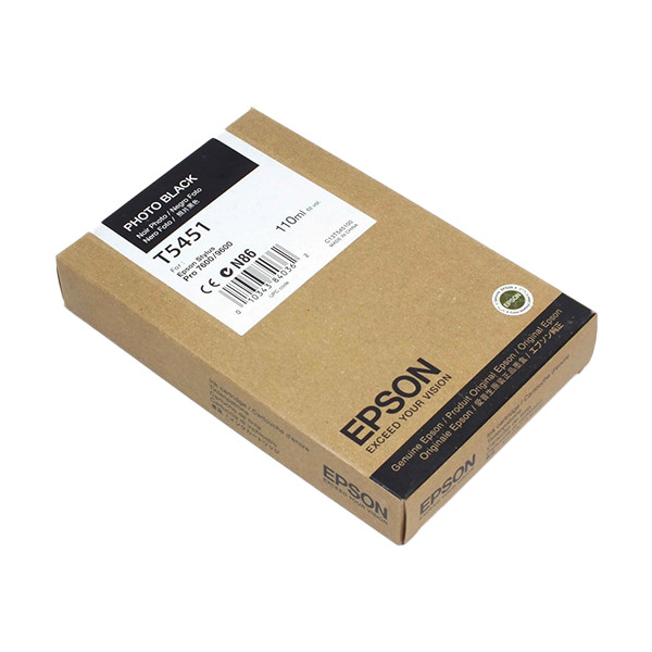 Epson T5451 inktcartridge zwart kleurstofbasis (origineel) C13T545100 026136 - 1