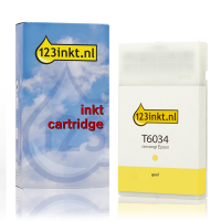 Epson T6034 inktcartridge geel hoge capaciteit (123inkt huismerk)