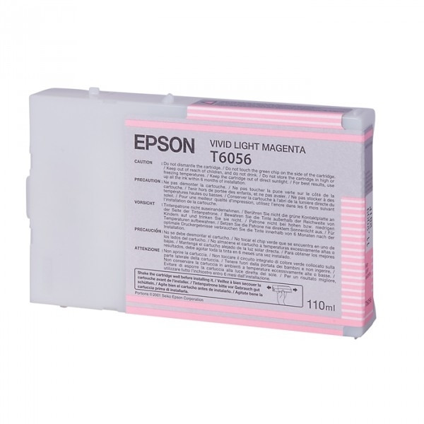 Epson T6056 inktcartridge vivid licht magenta standaard capaciteit (origineel) C13T605600 026060 - 1