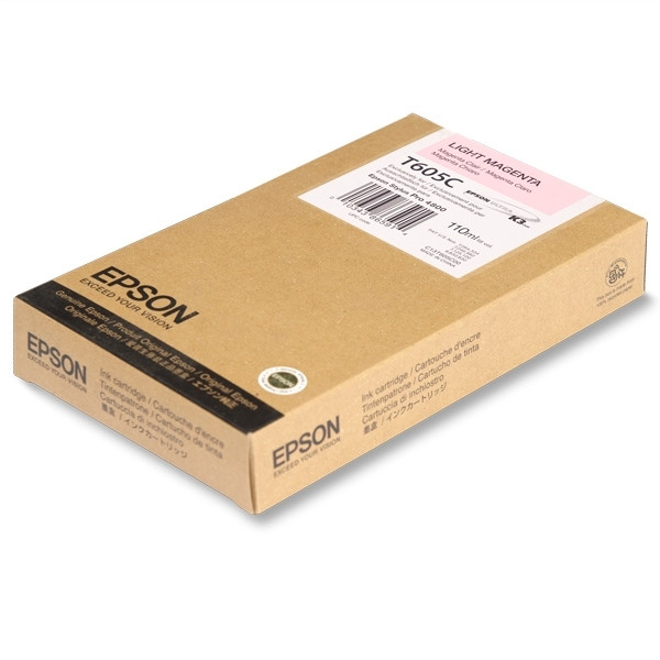 Epson T605C inktcartridge licht magenta standaard capaciteit (origineel) C13T605C00 026126 - 1