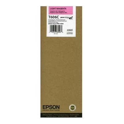 Epson T606C inktcartridge licht magenta hoge capaciteit (origineel) C13T606C00 026130 - 1