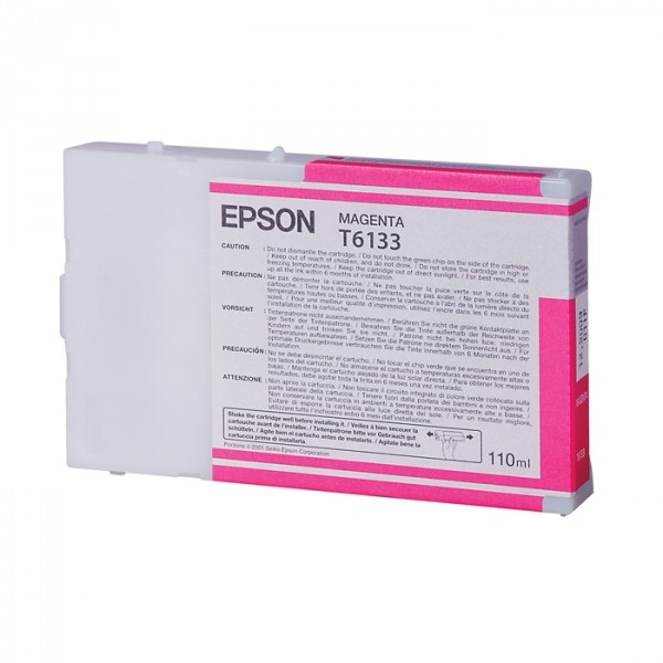 Epson T6133 inktcartridge magenta standaard capaciteit (origineel) C13T613300 905519 - 1