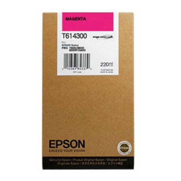 Epson T6143 inktcartridge magenta hoge capaciteit (origineel) C13T614300 026108 - 1