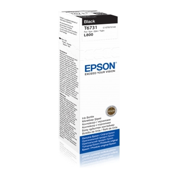 Epson T6731 inktfles zwart (origineel) C13T67314A 026816 - 1