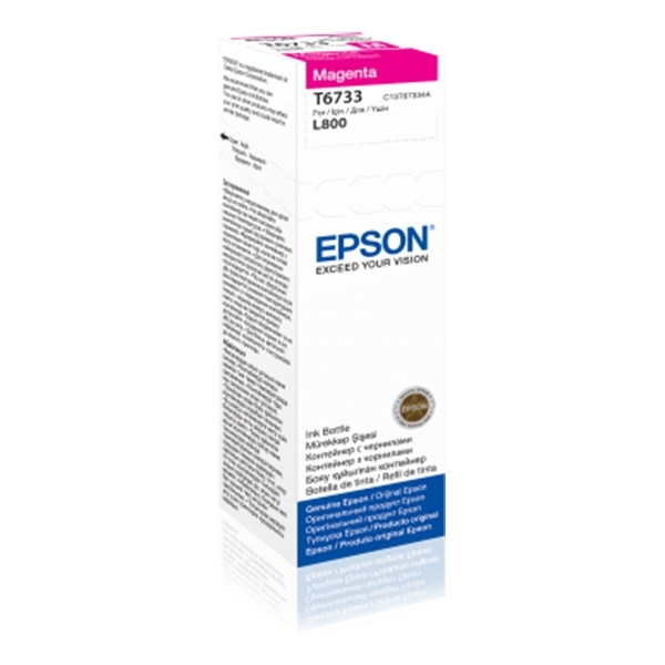 Epson T6733 inktfles magenta (origineel) C13T67334A 906139 - 1
