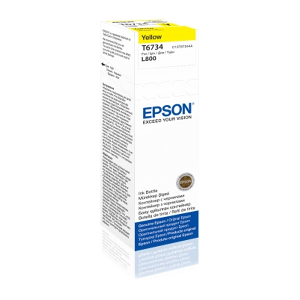 Epson T6734 inkttank geel (origineel) C13T67344A 026822 - 1