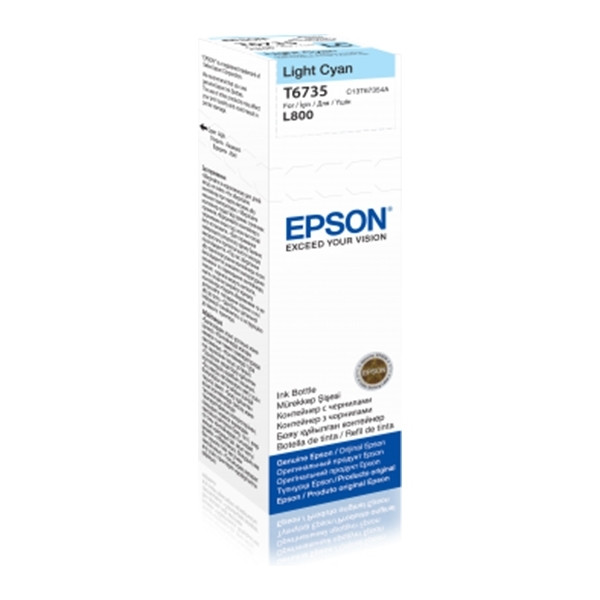 Epson T6735 inktfles licht cyaan (origineel) 026824 - 1