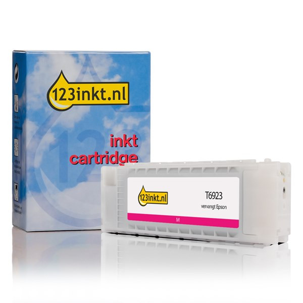 Epson T6923 inktcartridge magenta (123inkt huismerk) C13T692300C 026547 - 1
