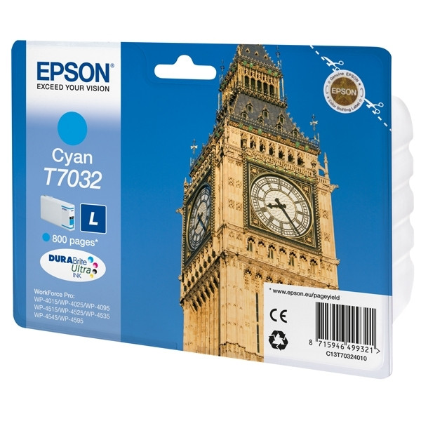 Epson T7032 inktcartridge cyaan (origineel) C13T70324010 902698 - 1