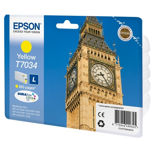 Epson T7034 inktcartridge geel (origineel) 026433 - 1