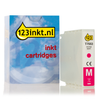 Epson T7553 inktcartridge magenta hoge capaciteit (123inkt huismerk)