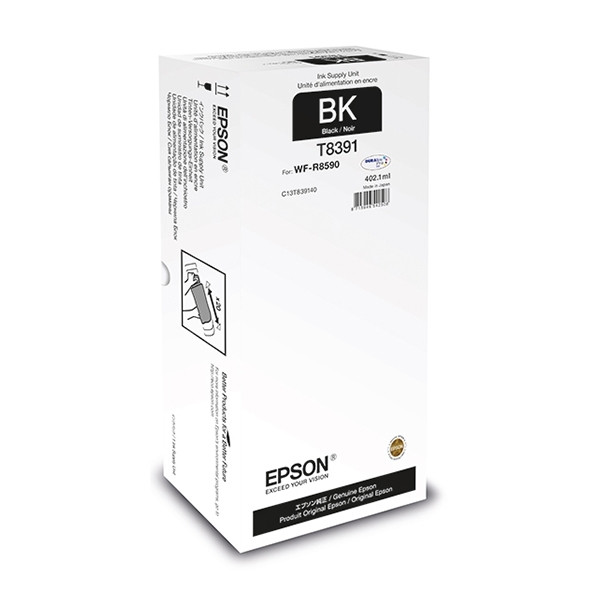 Epson T8391 inktcartridge zwart hoge capaciteit (origineel) C13T839140 027064 - 1