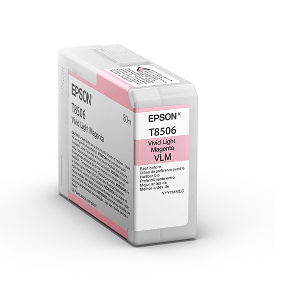 Epson T8506 inktcartridge licht magenta (origineel) C13T850600 026784 - 1