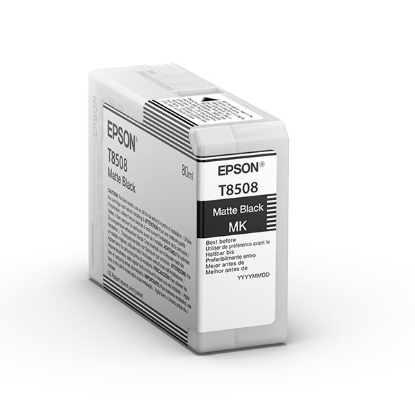 Epson T8508 inktcartridge mat zwart (origineel) C13T850800 026788 - 1