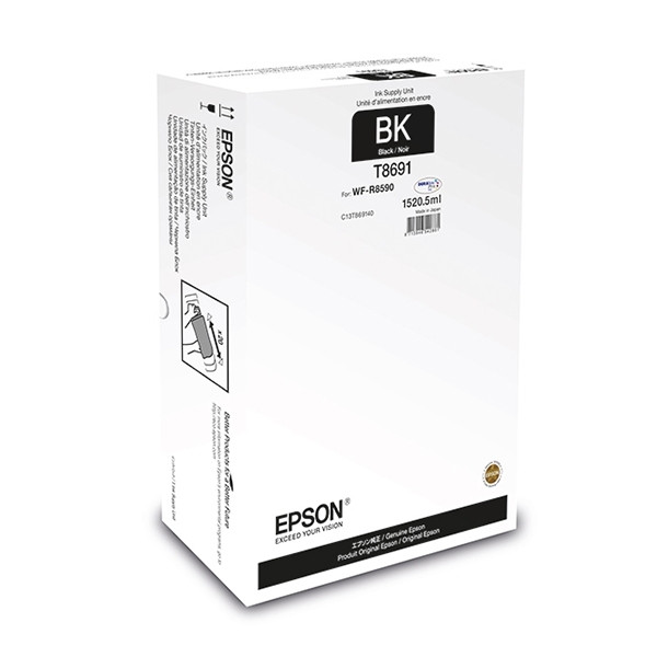 Epson T8691 inktcartridge zwart extra hoge capaciteit (origineel) C13T869140 027072 - 1