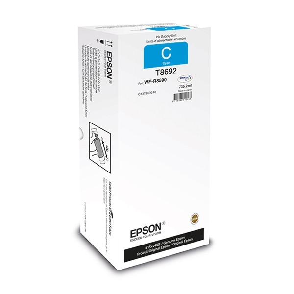Epson T8692 inktcartridge cyaan extra hoge capaciteit (origineel) C13T869240 027074 - 1