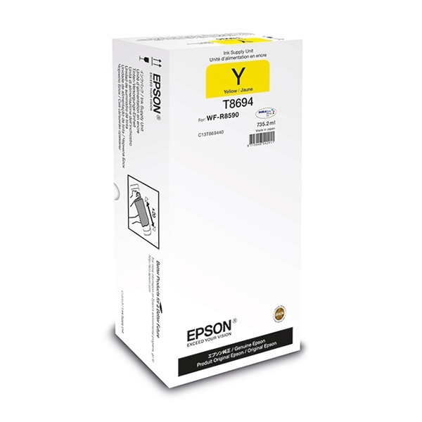 Epson T8694 inktcartridge geel extra hoge capaciteit (origineel) C13T869440 027078 - 1
