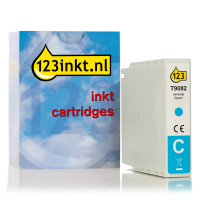 Epson T9082 inktcartridge cyaan hoge capaciteit (123inkt huismerk)