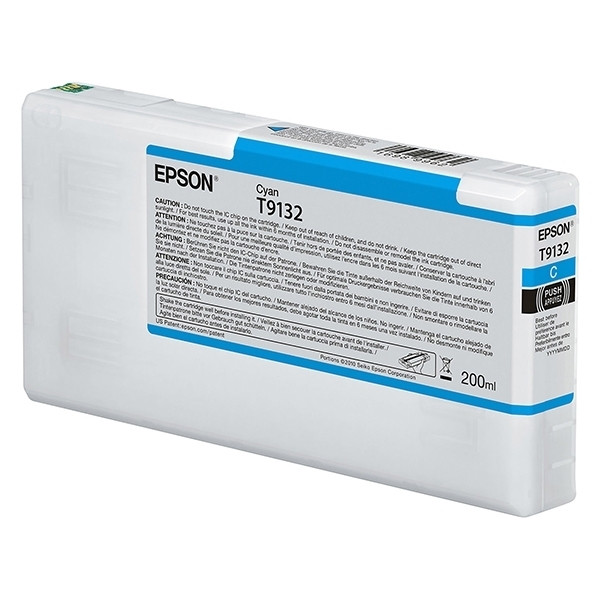 Epson T9132 inktcartridge cyaan (origineel) C13T913200 026988 - 1