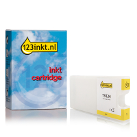 Epson T9134 inktcartridge geel (123inkt huismerk)