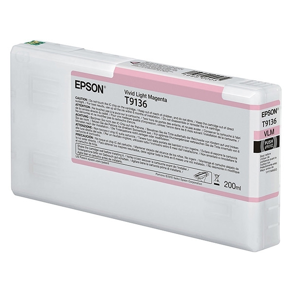 Epson T9136 inktcartridge licht magenta (origineel) 905600 - 1