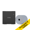 Epson TM-M30III (152) bonprinter zwart met wifi, ethernet en bluetooth bundel met 5 Blue4est kassarollen 80x80x12 832363 - 1