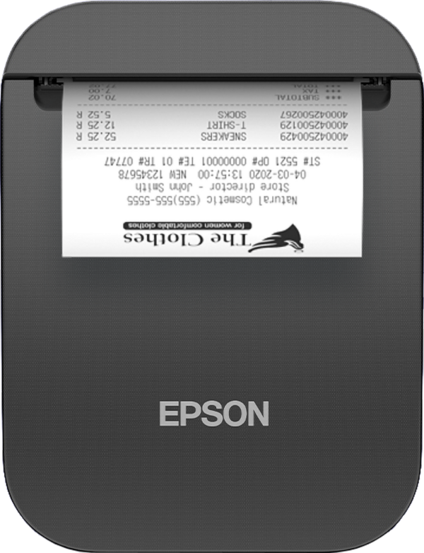 Epson TM-P80II mobiele bonprinter zwart met bluetooth en USB 848227 - 1