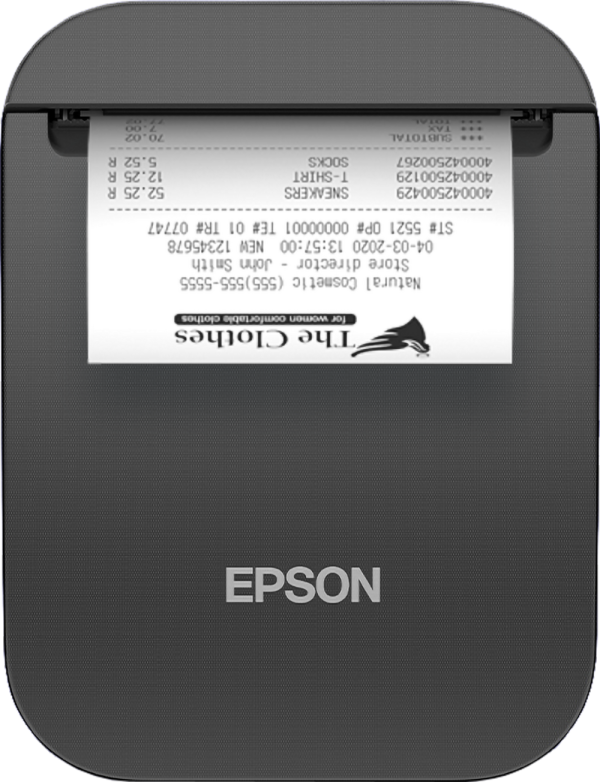 Epson TM-P80II mobiele bonprinter zwart met bluetooth en ethernet C31CK00121 831917 - 1