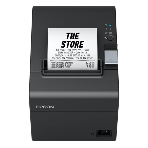 Epson TM-T20III (011) bonprinter zwart bundel met 123inkt kassarol 80x80x12 thermo wit (5 stuks)  831985 - 2
