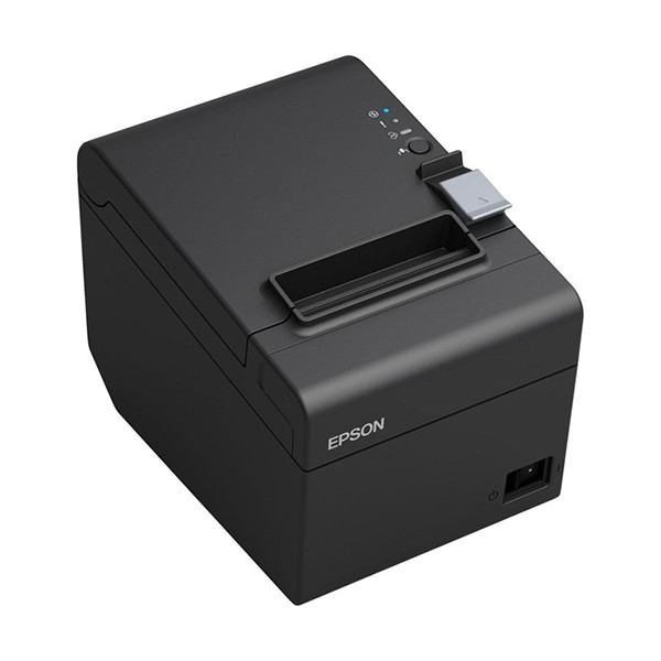 Epson TM-T20III (012) bonprinter zwart met ethernet bundel met 123inkt kassarol 80x80x12 thermo wit (5 stuks)  831986 - 2