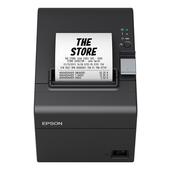Epson TM-T20III (012) bonprinter zwart met ethernet bundel met 123inkt kassarol 80x80x12 thermo wit (5 stuks)  831986 - 3