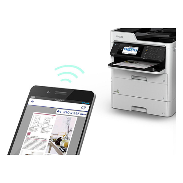 Epson WorkForce Pro WF-C579RDWF all-in-one A4 inkjetprinter kleur met wifi (4 in 1) C11CG77401AA 831769 - 3