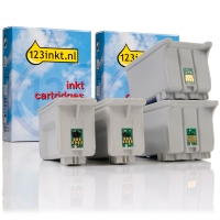 Epson aanbieding: 2 x T017 zwart + 2 x T018 kleur (123inkt huismerk)  110330