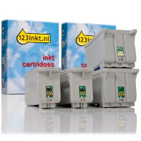 Epson aanbieding: 2 x T028 zwart + 2 x T029 kleur (123inkt huismerk) C13T02840110C C13T02940110C 110410