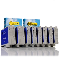 Epson aanbieding: 2 x T044-serie (zwart T0431 + 3 kleuren) hoge capaciteit (123inkt huismerk) C13T04314010C C13T04424010C C13T04434010C C13T04444010C 110540