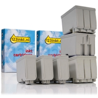 Epson aanbieding: 3 x T013 zwart + 3 x T014 kleur (123inkt huismerk) C13T01340110C C13T01440110C 110290