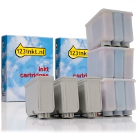 Epson aanbieding: 3 x T050 zwart + 3 x S020097 kleur (123inkt huismerk) C13S02009740C C13T05014010C 110090