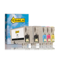 Epson aanbieding: 408-serie 2x zwart + 3 kleuren (123inkt huismerk)  160805
