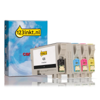 Epson aanbieding: 408-serie zwart + 3 kleuren (123inkt huismerk)