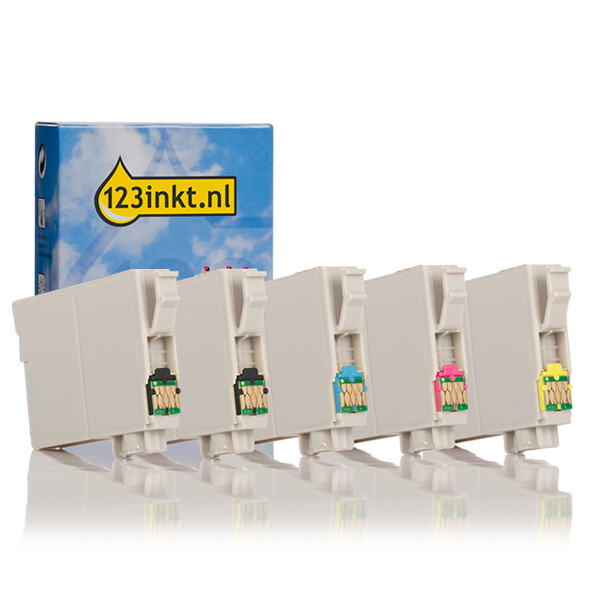 Epson aanbieding: 603 (T03A9)-serie (2 zwarte + 3 kleuren) (123inkt huismerk)  160691 - 1