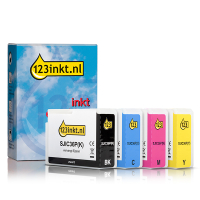 Epson aanbieding: SJIC36P-serie zwart + 3 kleuren (123inkt huismerk)
