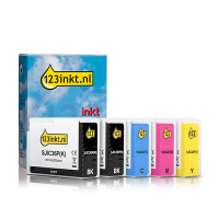 Epson aanbieding: SJIC36P serie 2x zwart + 3 kleuren (123inkt huismerk)  160823