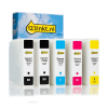 Epson aanbieding: T908 serie 2x zwart + 3 kleuren (123inkt huismerk)  160846