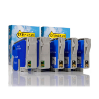Epson aanbieding T032-serie 2x zwart + 3 kleuren (123inkt huismerk)  160803