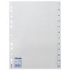 Esselte 100153 plastic indexen A4 wit met 12 tabs 1-12 (11-gaats)