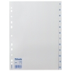 Esselte 100153 plastic indexen A4 wit met 12 tabs 1-12 (11-gaats) 100153 203830