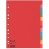 Esselte 100202 gekleurde kartonnen tabbladen A4 met 12 tabs (11-gaats)